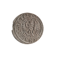szelag; Obv.: Prussian eagle with crowned letter S on its chest; rim inscription beginning with a