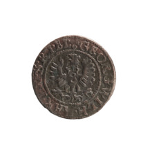 szelag; obverse: Prussian eagle with crowned letter S on its chest; rim inscription beginning with