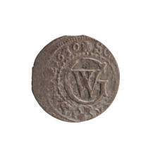 szelag, Ernest Pfahler; Obv.: Prussian eagle with a crowned letter S on its chest; rim inscription