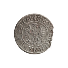 szelag; Ernest Pfahler; obverse: Prussian eagle with crowned letter S on its chest; rim inscription