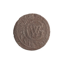 Szelag minted by Ernest Pfahler. Obverse: Prussian eagle with a crowned letter S on its chest; in