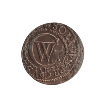 szelag (coin), Pfahler, Ernest; obverse: Prussian eagle with crowned letter S on its chest; rim