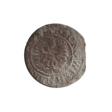szelag; maker: Pfahler, Ernest; obverse: Prussian eagle with a crowned letter S on its chest; rim