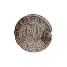 szelag by Ernest Pfahler; coin (Ducal Prussia, Königsberg), 1627. Obverse: Prussian eagle with