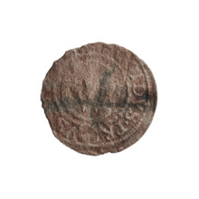 szelag, obverse Prussian eagle with crowned letter S on its chest; rim inscription beginning with a