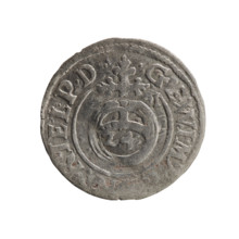 one and a half; cross (iconographic); George William Hohenzollern (Elector of Brandenburg; Duke of