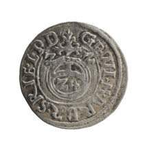 one and a half; Ernest Pfahler; cross (iconographic); orb of rule (iconographic); George William