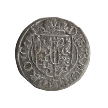 one and a half; maker: Ernest Pfahler. Coin (Königsberg, Ducal Prussia, 1622). Obverse: Royal orb
