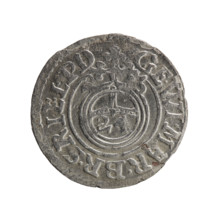 one and a half, Pfahler, Ernest, orb of rule (iconographic), cross (iconographic), George William