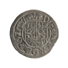 One and a half, Pfahler, Ernest, cross (iconographic), orb of rule (iconographic), George William