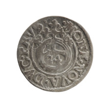 Obverse: Under the ducal mitre, a five-field heraldic shield; below in the shield the value numeral