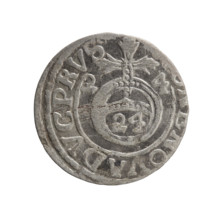 One-and-a-half; maker: Pfahler, Ernest. Obverse: Under the ducal mitre, a five-field heraldic