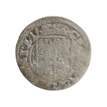 One-and-a-half; Ernest Pfahler. Obverse: Under the ducal mitre, a five-field heraldic shield; below