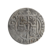 one and a half, cross (iconographic), coats of arms, orb of reign (iconographic), George William of