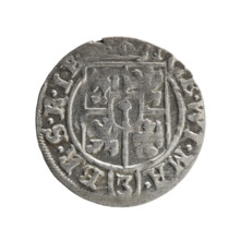 one-and-a-half, Pfahler, Ernest, Department of Coins of Lands Associated with Poland, cross