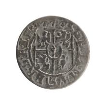 One-and-a-half coin (3 pfennige?), Ernest Pfahler, Department of Coins of Lands Associated with