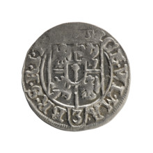 One-and-a-half (coin). Maker: Ernest Pfahler. Department of Coins of Lands Associated with Poland.