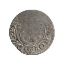 One-and-a-half (3), orb of rule (iconographic), cross (iconographic); George William Hohenzollern
