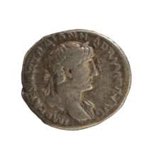 Denarius, Hadrian (76–138; Roman emperor 117–138). Obverse: bust of the emperor with laurel wreath