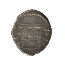 Denarius of Antoninus Pius (86–161; Roman emperor 138–161). Obverse: Emperor's head in a laurel