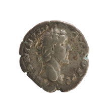 Denarius of Antoninus Pius (86–161; Roman emperor 138–161). Obverse: laureate head of the emperor