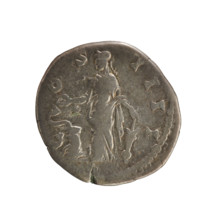 Denarius of Antoninus Pius (reign 138–161 CE). Obverse: Emperor's laureate bust right; legend