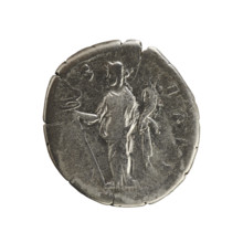 Denarius, Antoninus Pius (86–161; Roman Emperor 138–161). Obverse: Emperor's head in a laurel