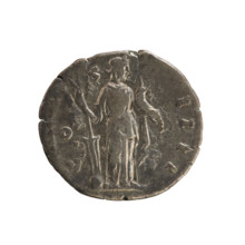 Denarius, Antoninus Pius (86–161; Roman emperor 138–161). Obverse: Emperor's head in a laurel
