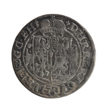 Obv. A bust in armor turned right, girded with a sash. A sceptre in his right hand. In front of the