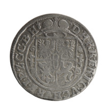 Obv.: A bust in armor turned right, girded with a sash, holding a sceptre in his right hand. In