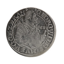 Obv.: Bust turned to the right in decorative armor girded with a sash. Right hand holds a sceptre,