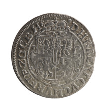 Obv.: Bust in decorative armor girded with a sash turned right. In his right hand a sceptre, the