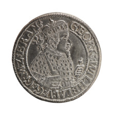 Obv. Bust facing right in mitre and electoral mantle. In the right hand a sceptre, the left resting