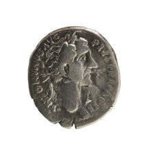 Denarius, Antoninus Pius (86–161; Roman emperor 138–161). Obverse: Emperor's head in a laurel