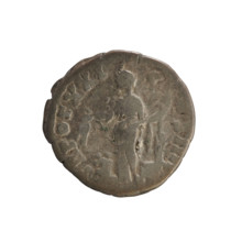 Denarius, Antoninus Pius (86–161 CE; Roman emperor 138–161). Obverse: Emperor's head in a laurel
