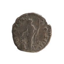 Denarius of Antoninus Pius (ruled 138–161 CE), c. 157–158. Silver coin, weight 3.04 g, axis 180°.