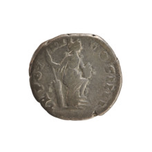 Denarius of Antoninus Pius (86–161; Roman emperor 138–161). Obverse: IMP ANTONINUS PIVS P P —