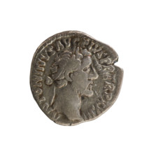 Denarius of Antoninus Pius (86–161; Roman Emperor 138–161). Silver coin, 159–160 CE, weight 3.23 g,