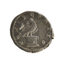 Denarius, posthumous issue of Antoninus Pius (86–161; Roman emperor 138–161) and Marcus Aurelius
