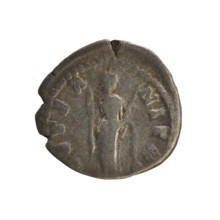 Denarius, after 141; Roman Empire (27 BC–476), Rome. Obverse: Bust of Antoninus Pius (86–161; Roman