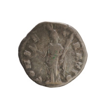 Denarius, Antoninus Pius (86–161; Roman emperor 138–161), struck 141–161. Obverse: DIVA AVG