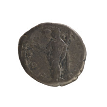 Denarius, after 141 CE. Obverse: DIV, bust of Faustina the Elder (98–141 CE; Roman empress 138–141)