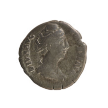 denarius, Antoninus Pius (86–161; Roman emperor 138–161); Faustina the Elder (98–141; Roman empress