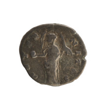 Denarius, Antoninus Pius (86–161; Roman emperor 138–161) and Faustina the Elder (98–141; Roman