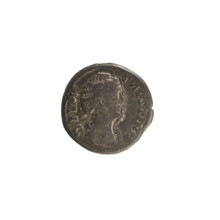 Denarius, after 141 CE. Obverse: DIVA FAVSTINA — bust of Faustina the Elder turned to the right,
