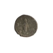 Denarius, after 141 CE. Obverse: bust of Faustina the Elder (98–141 CE), turned right, draped, hair