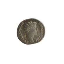 Denarius, Antoninus Pius (86–161; Roman Emperor 138–161). Obverse: Head of M. Aurelius to right;