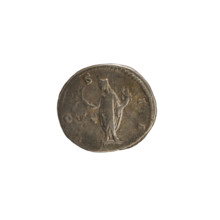 Denarius of Antoninus Pius (86–161; Roman Emperor 138–161), 145–147 CE. Obverse: head of Marcus
