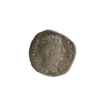 Denarius, Antoninus Pius (86–161; Roman emperor 138–161). Obverse: Head of Marcus Aurelius (heir to