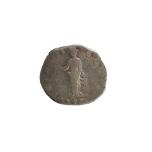 Denarius, Antoninus Pius (86–161; Roman emperor 138–161). Obverse: head of Marcus Aurelius (heir to